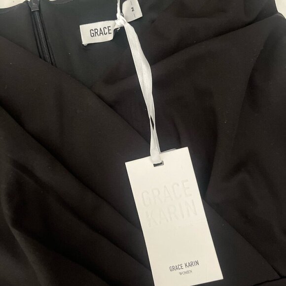 GRACE KARIN Women's Sleeveless Wrap V-Neck A-line Bridesmaid Cocktail Party Dres - Picture 3 of 5